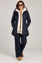 Kirsten parka Navy – gestyled full-body