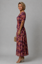 Ariane - Elegant Draped Midi Dress