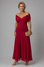 Ariane - Elegant Draped Midi Dress