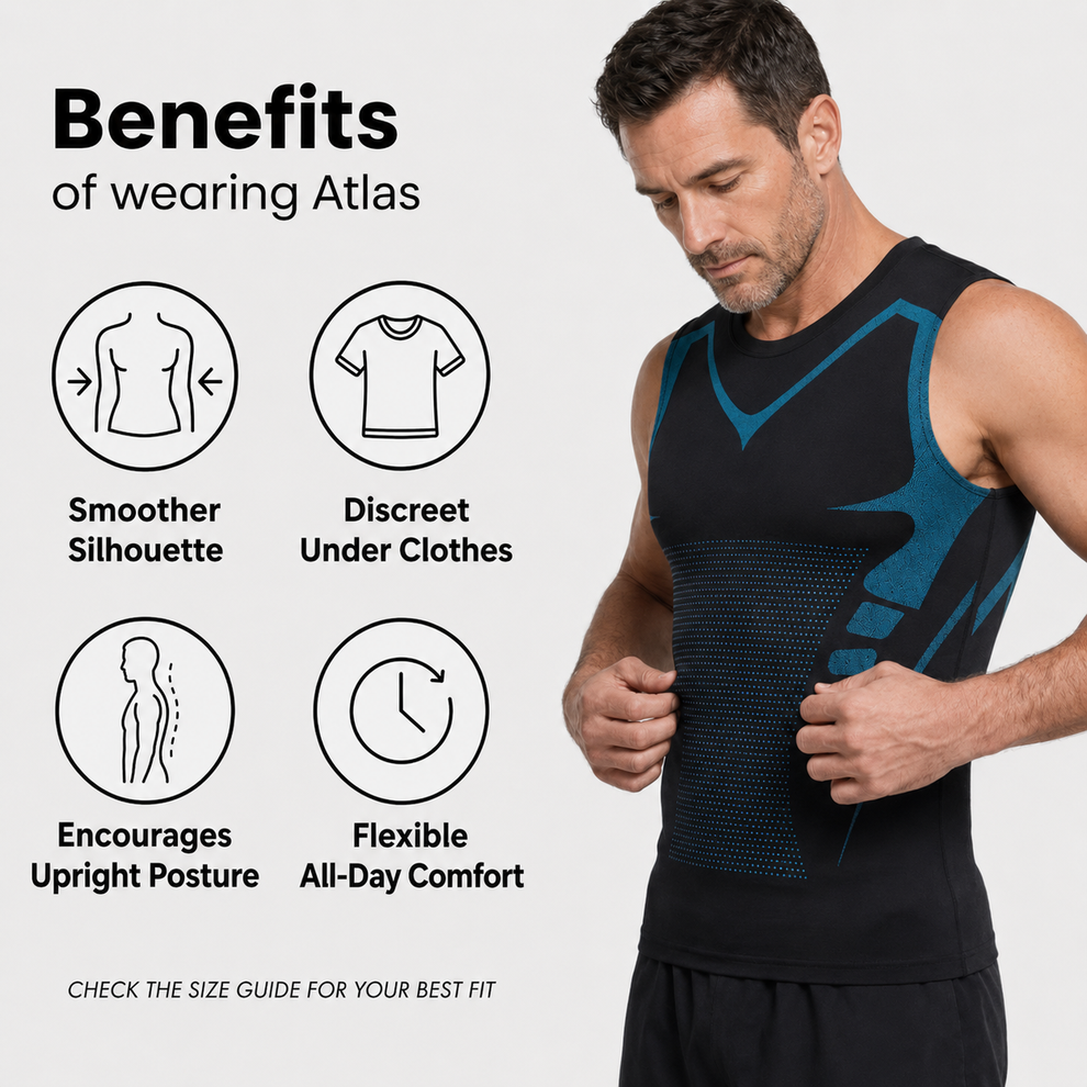Atlas men's instant-slimming compression shirt product image 3
