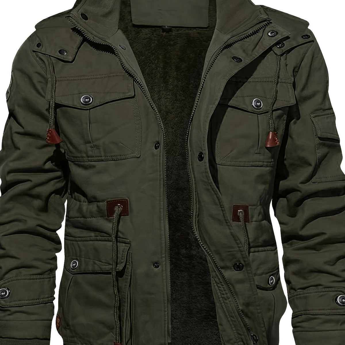 Boone - Fleece-Lined Cargo Field Jacket