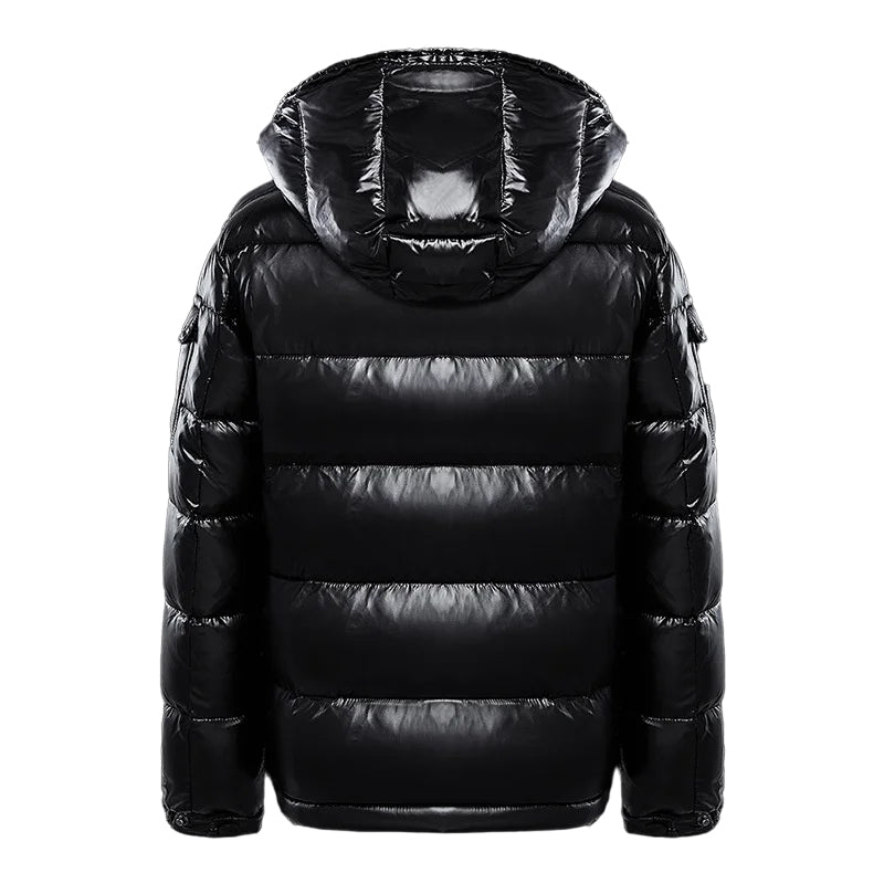 Bruce - Glossy Hooded Puffer Jacket
