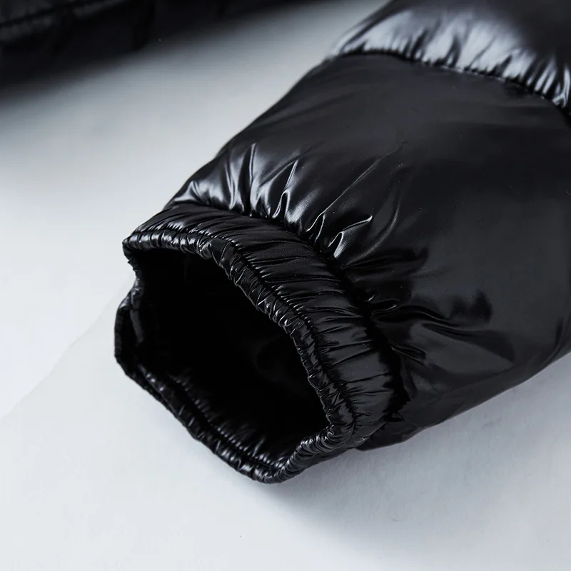 Bruce - Glossy Hooded Puffer Jacket