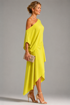 Camila - One-Shoulder Asymmetric Midi Dress