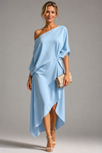 Camila - One-Shoulder Asymmetric Midi Dress