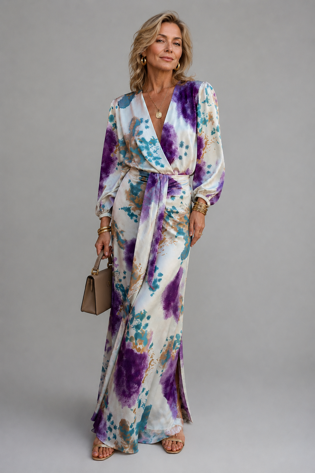 Cisca - Tie-Dye Two-Piece Maxi Set