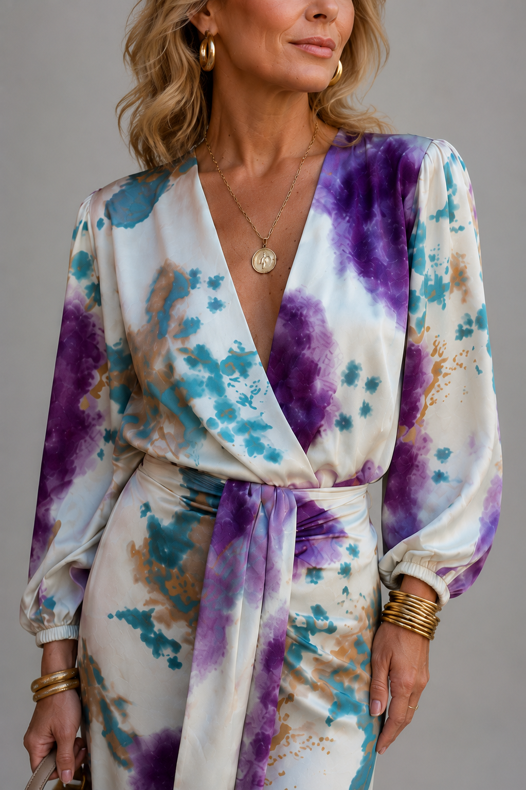 Cisca - Tie-Dye Two-Piece Maxi Set