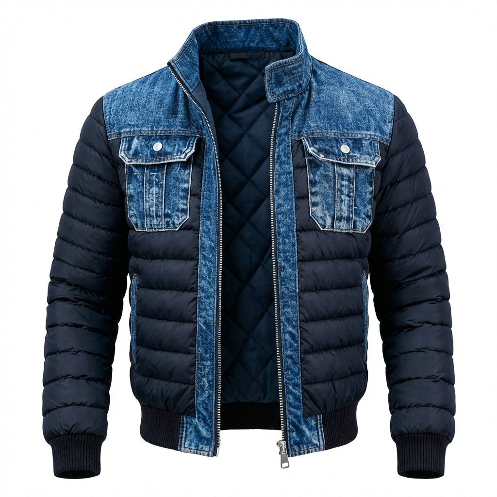 Cliff - Quilted Denim Jacket