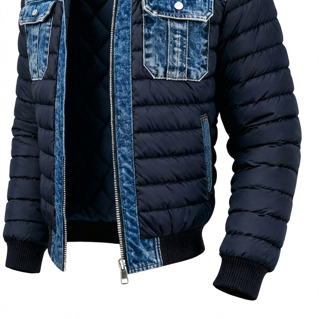 Cliff - Quilted Denim Jacket