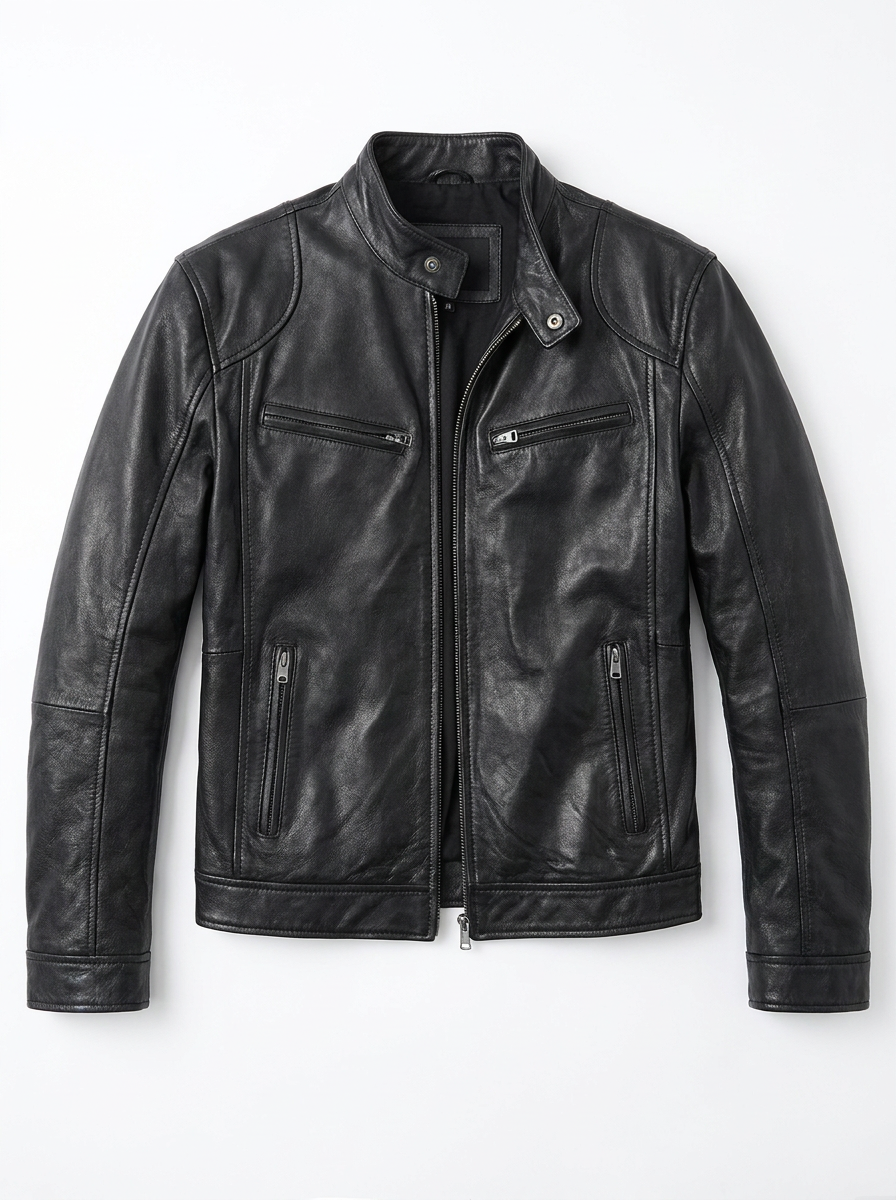 Clint - PU Leather Moto Jacket