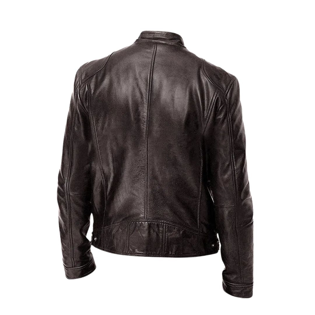 Clint - PU Leather Moto Jacket