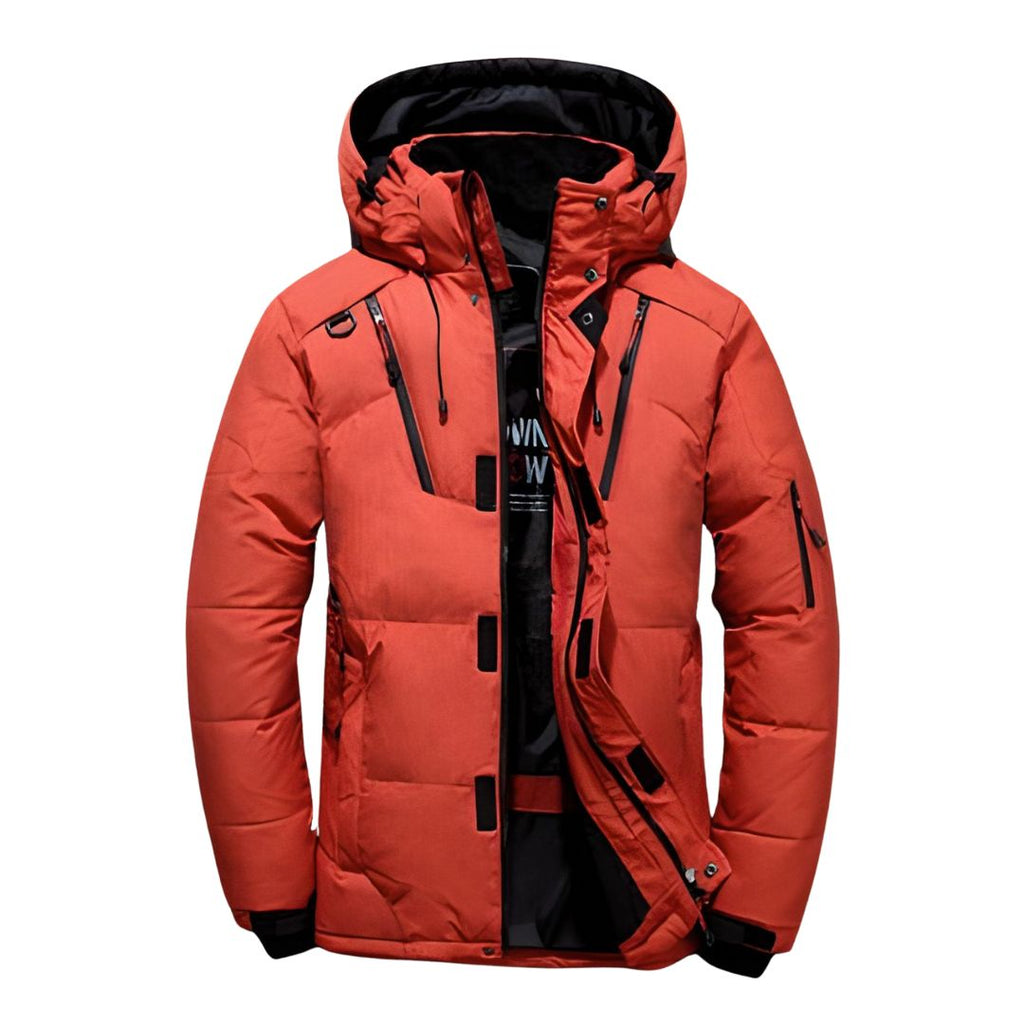 Cole - Down-Filled Parka in Orange