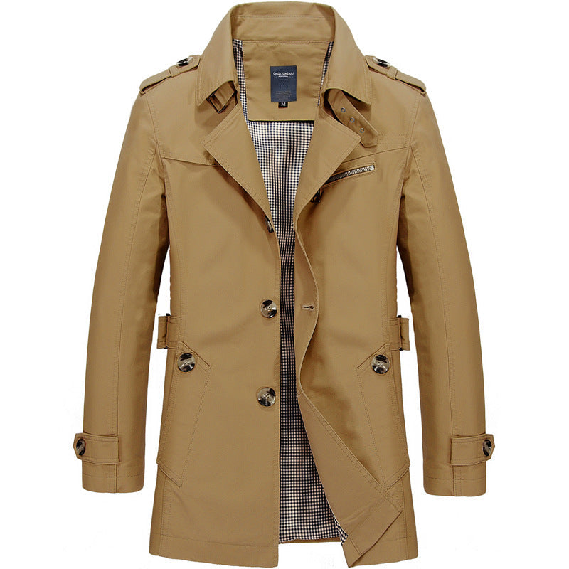Dean - Lightweight Windproof Jacket in Khaki