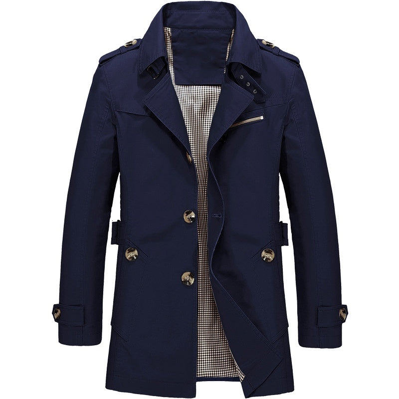 Dean - Lightweight Windproof Jacket in Navy