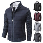 Earl - Quilted Jacket with Knit Sleeves