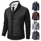 Earl - Quilted Jacket with Knit Sleeves