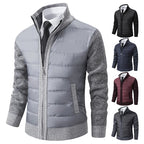Earl - Quilted Jacket with Knit Sleeves