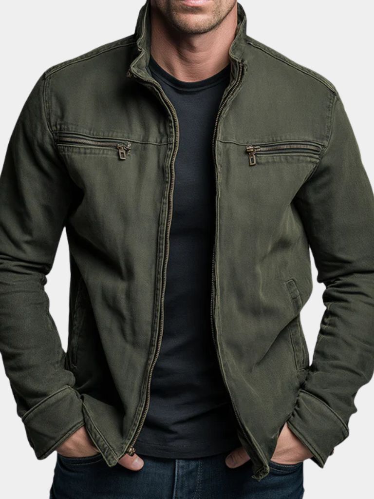 Everett - Vintage Olive Field Jacket