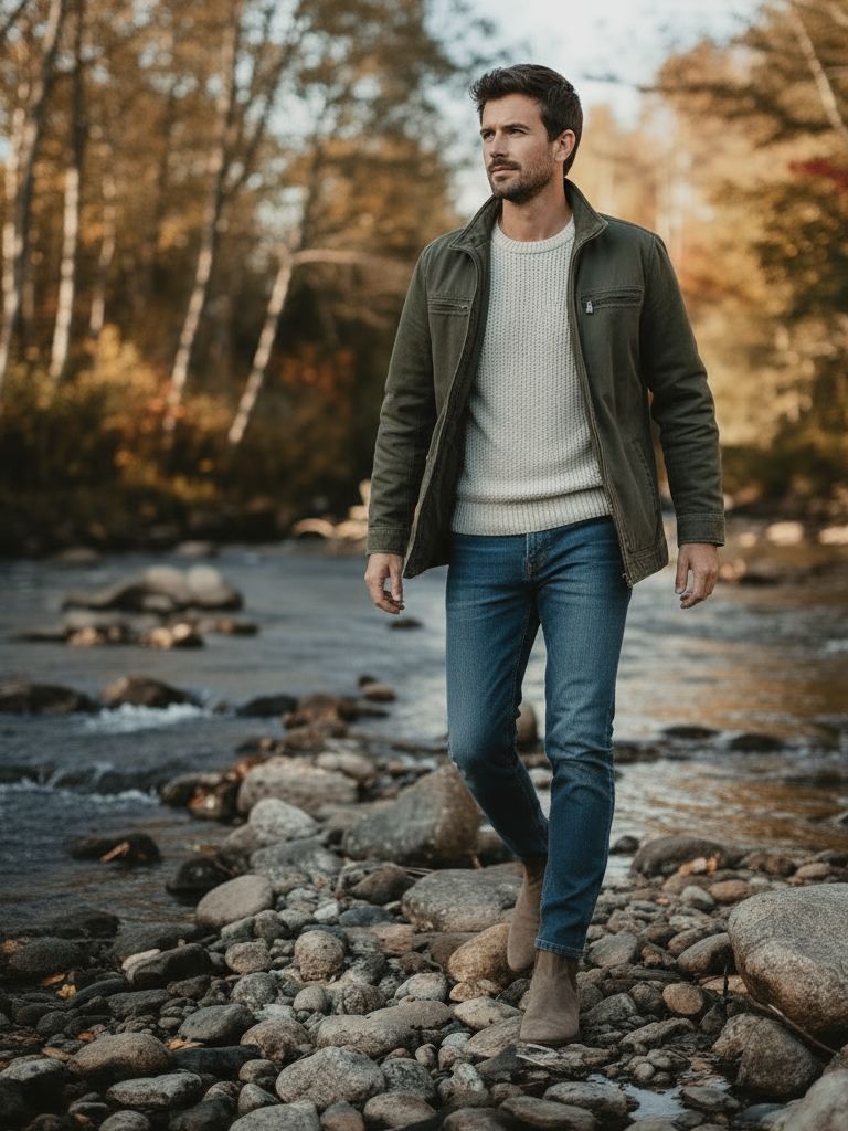 Everett - Vintage Olive Field Jacket