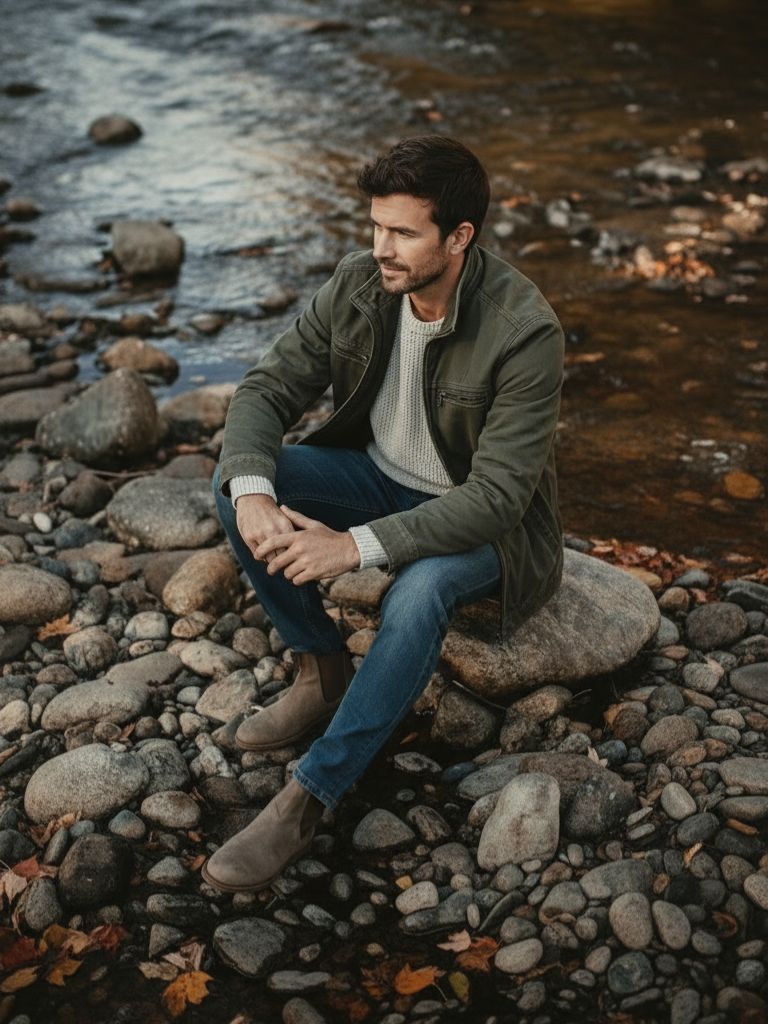Everett - Vintage Olive Field Jacket