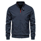 Glenn - Lightweight Zip Jacket in Navy