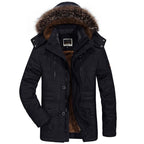 Gordon - Hooded Winter Parka in Black