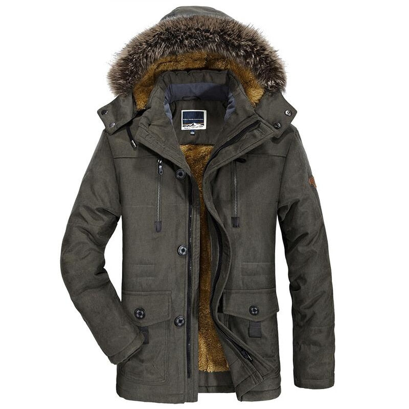 Gordon - Hooded Winter Parka in Dark Gray
