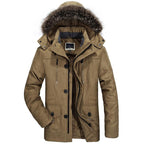 Gordon - Hooded Winter Parka in Khaki