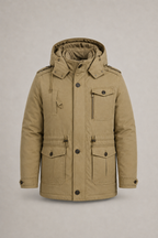 Graham Soft-Lined Winter Parka in Khaki – front product view