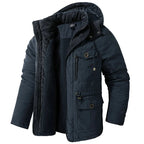 Graham - Soft-Lined Winter Parka in Navy