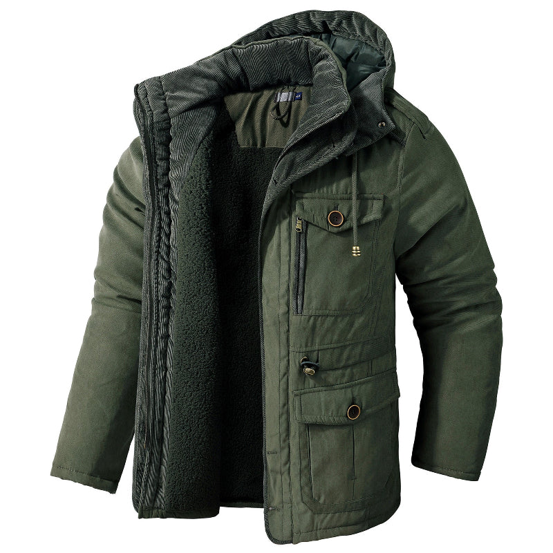Graham - Soft-Lined Winter Parka in Olive