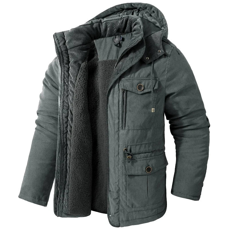 Graham - Soft-Lined Winter Parka in Gray