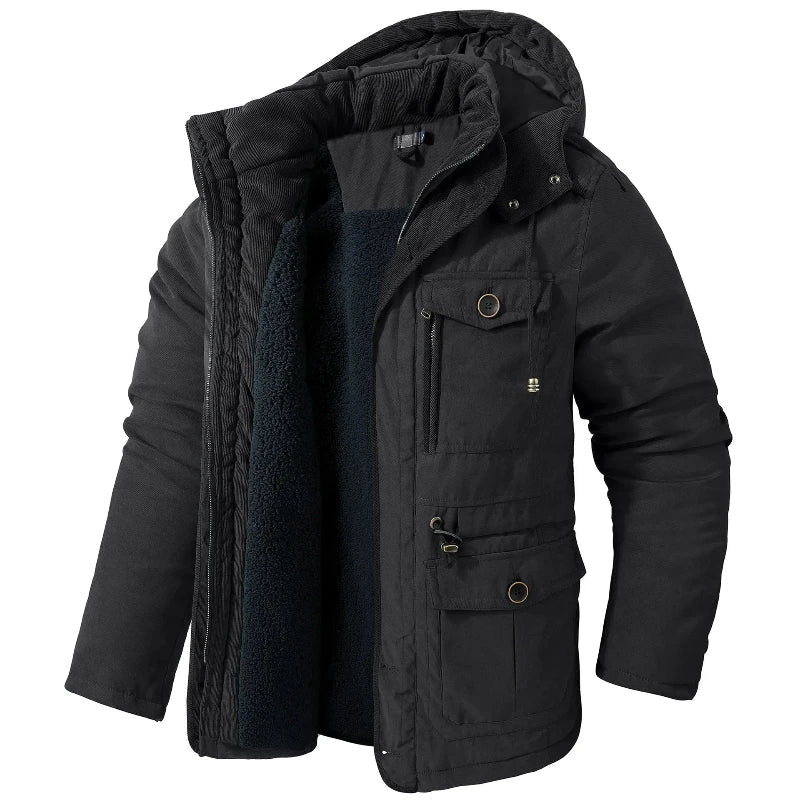 Graham - Soft-Lined Winter Parka in Black