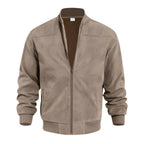 Gus - Soft-Touch Bomber Jacket in Khaki