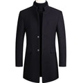 Hal - Wool Overcoat in Navy