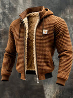 Hank - Sherpa-Lined Waffle Knit Jacket