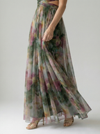 Izel - Watercolor Floral Maxi Dress