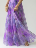 Izel - Watercolor Floral Maxi Dress