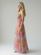 Izel - Watercolor Floral Maxi Dress