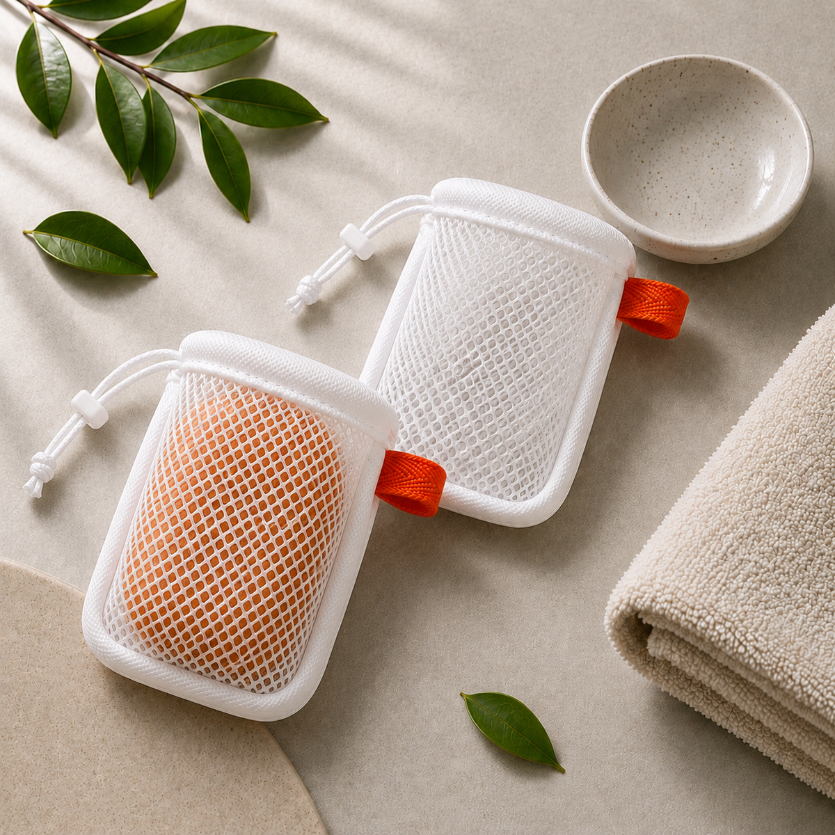 Exfoliating Soap Bag (2 Pack)