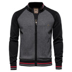 Lloyd - Full-Zip Raglan Knit Cardigan in Black