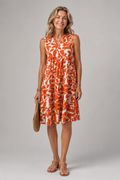 Maaike - Floral Sleeveless Midi Dress