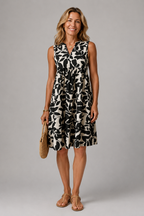 Maaike - Floral Sleeveless Midi Dress
