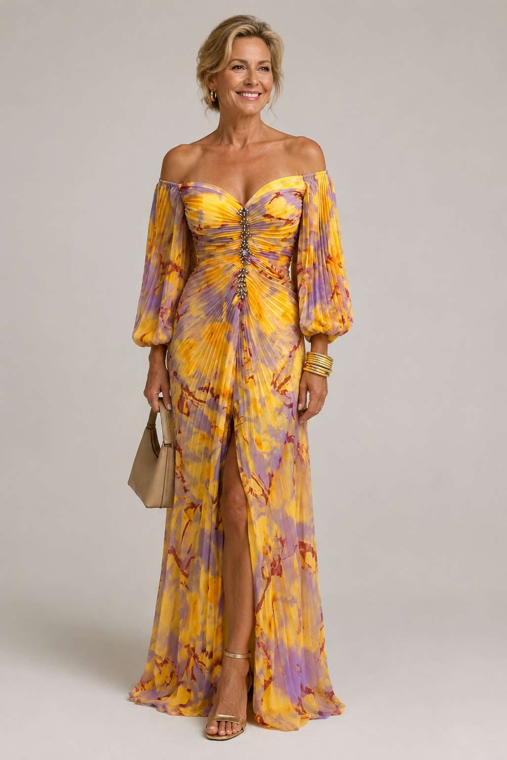 Mariel - Floral Off-Shoulder Maxi Dress