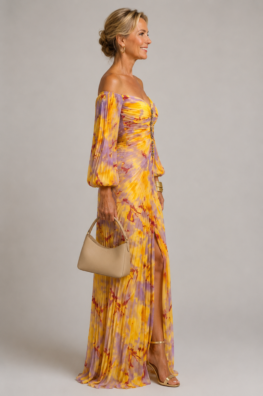 Mariel - Floral Off-Shoulder Maxi Dress