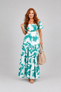 Orelina - Floral Off-Shoulder Maxi Dress