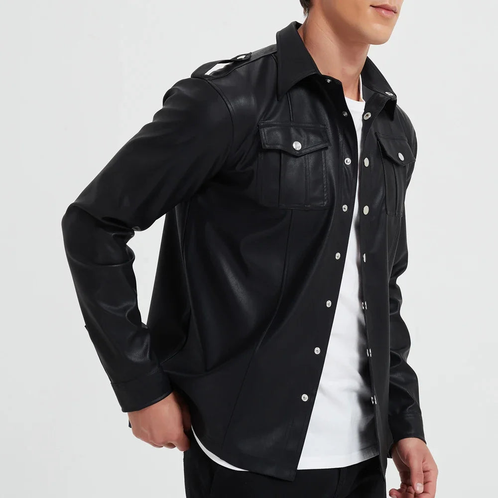 Otis - Vegan Leather Shirt