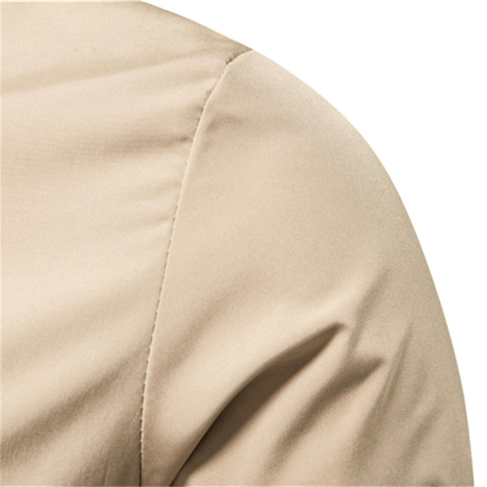 Ray - Classic Striped-Trim Bomber Jacket