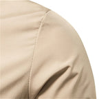 Ray - Classic Striped-Trim Bomber Jacket