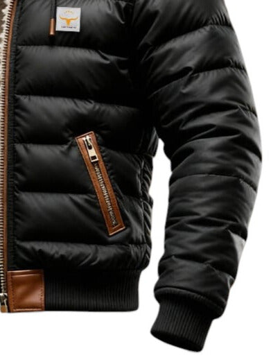 Sam - Sherpa-Lined Hooded Puffer Jacket